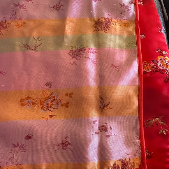 Chinese Silk Red Floral Maxi Dress - Picture 7 of 7